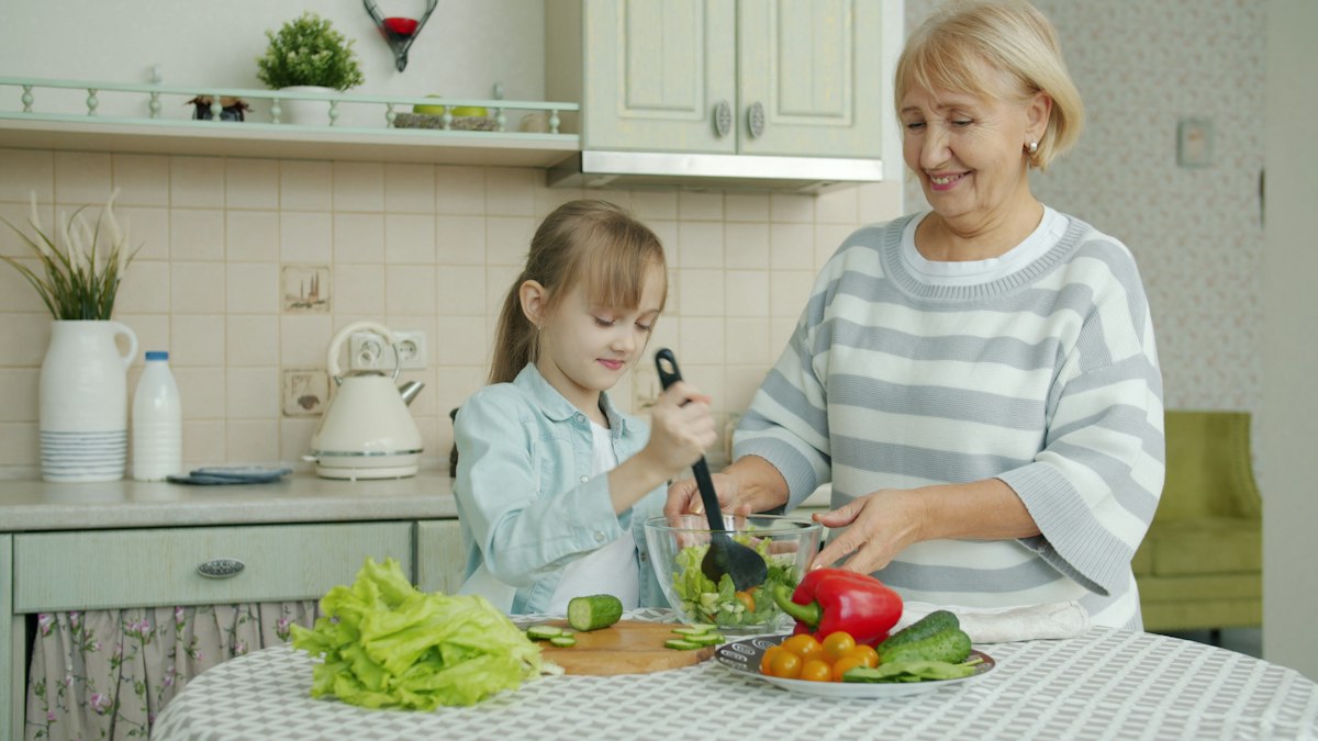Gesunder Wochenplan mit Gemüse